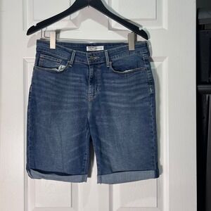 Signature Levi Strauss Bermuda Shorts Womens Size 12/31 Denim cuffed summer